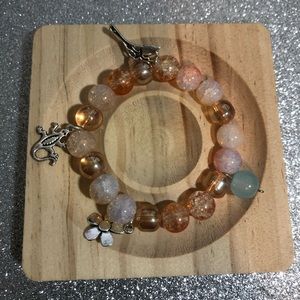 blue and gold bracelet